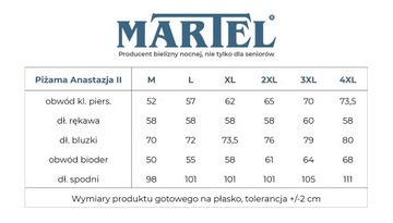 PIŻAMA DAMSKA 4XL DŁUGI RĘKAW SPODNIE BAWEŁNA DLA BABCI MAMY NIEBIESKA