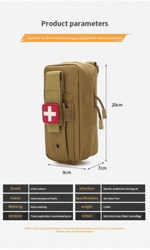 Тактические первые комплекты Molle, 3 шт., сумка для экстренной помощи на открытом воздухе, армейский охотничий автомобиль