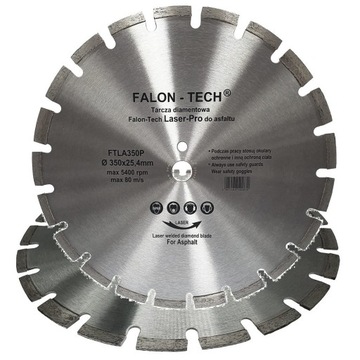 TARCZA DO ASFALTU DIAMENTOWA 350 x 25.4 Laser-PRO