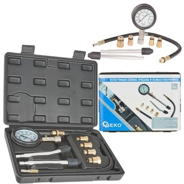 GEKO МАНОМЕТР УРОВНЯ СЖАТИЯ БЕНЗИН 0-20 БАР НАБОР ИЗ 10 ШТ. 02502