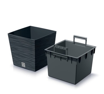 ЦВЕТОЧНЫЙ ГОРШОК FURU LOW DFS240 АНТРАЦИТ