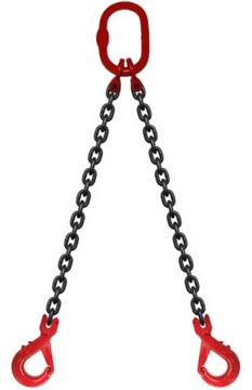Zawiesie łańcuchowe 2C 10-8 4,25T dł.1M Hak bezpie