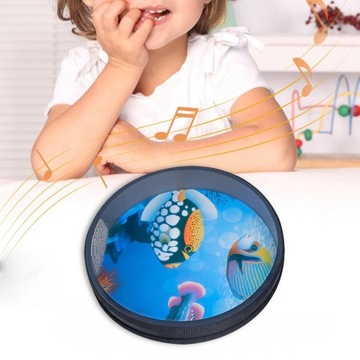 Нежная игрушка-барабан из бисера «Волна».