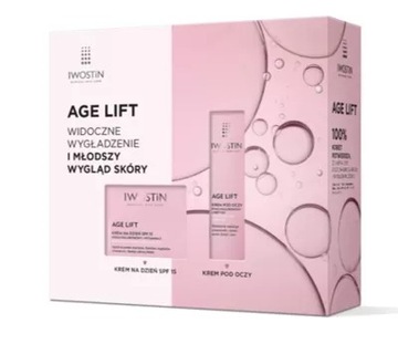 IWOSTIN AGE LIFT ZESTAW NA PREZENT KREM NA DZIEŃ SPF 15+ KREM POD OCZY