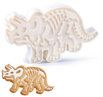Foremka wyciskana wykrawacz dinozaur Triceratops do masy tortu