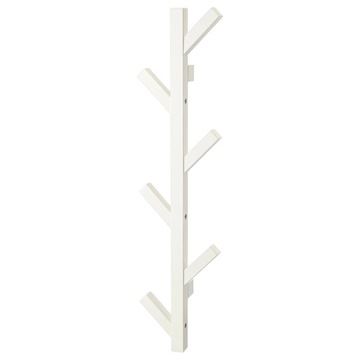 IKEA TJUSIG BIAŁY wieszak ścienny 78 cm haczyki