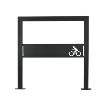 Nowoczesne grafitowe metalowe stojaki rowerowe modern loft typ U 78 cm