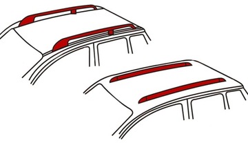 KUFR NA STŘEŠNÍ NOSIČ NOSNÍKU OCELOVÉ STŘECHA FIAT IDEA HATCHBACK 2003-2012