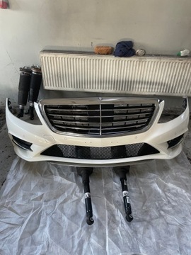 MERCEDES W 222 ZDERZAK AMG KOMPLETNY ŁADNY LAKIER 799