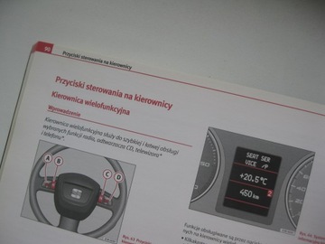 SEAT EXEO 2008-2013 Польский цвет и сокращенное руководство пользователя, оригинал