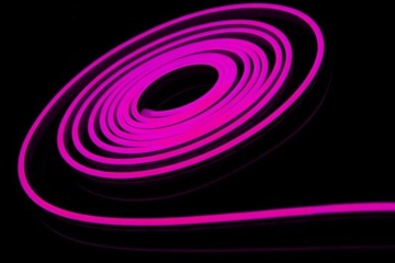 Różowy Neon LED bardzo elastyczny 12V Różowy 1m