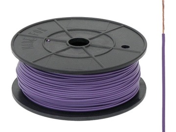 Przewód kabel samochodowy FLRY-B 0.50mm fiolet 5m