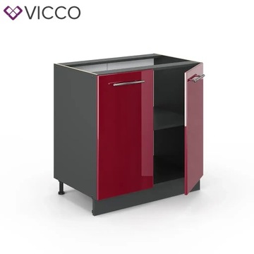 SZAFKA DOLNA FAME-LINE 80CM BORDO/ANTRACYT VICCO