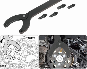КЛЮЧ ДЛЯ НАТЯЖИВАНИЯ БЛОКИРОВКИ ШКИВА РАСПРЕДВАЛА VAG VW AUDI