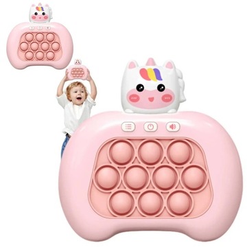 GRA POP IT PRO PUSH IT ELEKTRYCZNA GRA ANTYSTRESOWA JEDNOROŻEC