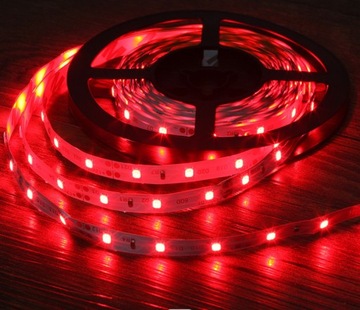 ЦВЕТНЫЕ СВЕТОДИОДЫ ДЛЯ ПОМЕЩЕНИЯ ВОДОНЕПРОНИЦАЕМАЯ SMD RGB СВЕТОДИОДНАЯ ЛЕНТА 5м ЦВЕТНАЯ + ДИСТАНЦИОННОЕ УПРАВЛЕНИЕ