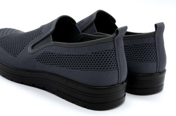 Wygodne męskie buty wsuwane 9TX02-1022 - szare 43