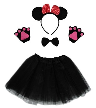 MYSZKA MINI MINNIE STRÓJ PRZEBRANIE OPASKA SPÓDNIC