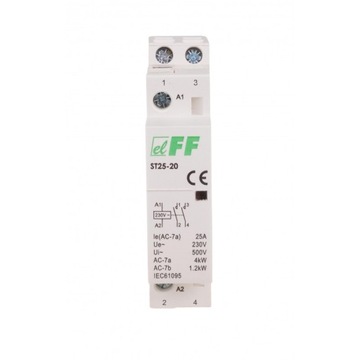 F&F STYCZNIK MODUŁOWY NA SZYNĘ 230V AC ST25-20