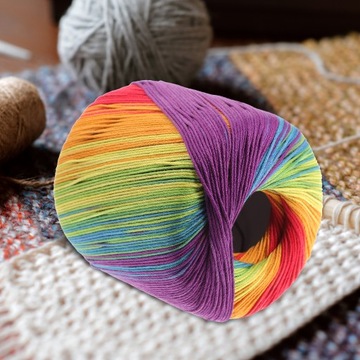 ГРАДИЕНТНАЯ ХЛОПКОВАЯ ПРЯЖА, ИДЕАЛЬНЫЙ МАТЕРИАЛ ДЛЯ ИЗДЕЛИЯ ШАРФОВ, ШАПОК.