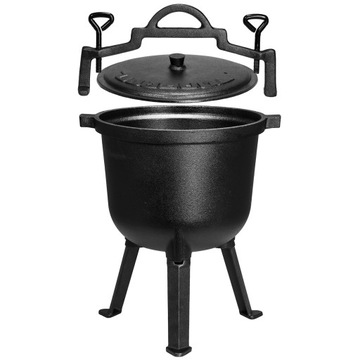 ЧУГУННЫЙ ШАФТ 10Л ДЛЯ ОГОНЯ БОЛЬШОЙ ОХОТНИЧИЙ ГОРШОК SAGAN