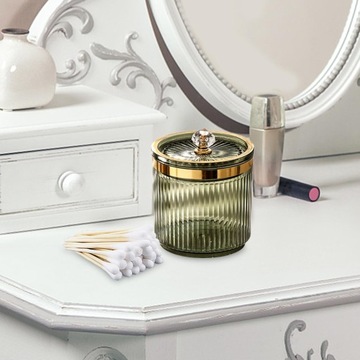 Makijaż Wacik Ball Holder Słoik z pokrywką do