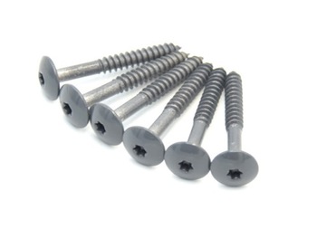 Wkręty fasadowe 4.8x38 Olver RAL 7024 100 szt