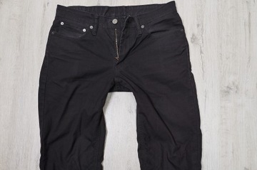 LEVIS 511 SLIM spodnie męskie czarne PREMIUM 30/32 pas 78