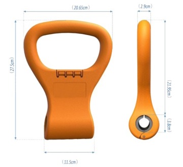 Адаптер для мяча для упражнений с держателем гантели Cattlebell