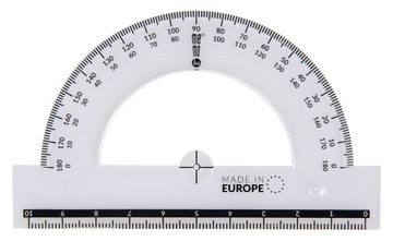 Набор геометрических квадратов, транспортир, линейка, 16 см.