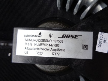 КОЛОНКИ САБВУФЕРА BOSE MASERATI QUATTROPORTE V