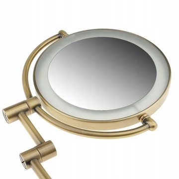 Настенное зеркало с 2-мя боковыми светодиодными светильниками 3x