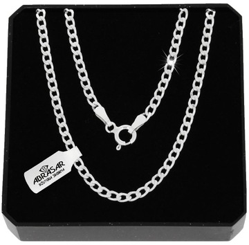 МУЖСКАЯ СЕРЕБРЯНАЯ ЦЕПЬ, 65 СМ, СЕРЕБРО 925 ПРОБЫ С БРИЛЛИАНТАМИ
