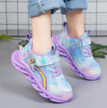 Elsa LED Детская спортивная обувь, 2-х слойная сетка