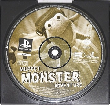 MUPPET MONSTER ADVENTURE PSX SAMA PŁYTA CZYTAJ OPIS !!!