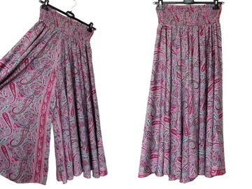 SPODNIE SPÓDNICA Indyjskie BOHO 2w1 jedwab MAXI (033) SILK INDIA ONE SIZE