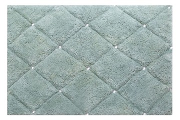 DYWANIK ŁAZIENKOWY BAWEŁNA KRYSZTAŁKI MIĘTA 50x70