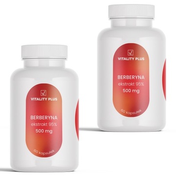 Berberyna Berberys Ekstrakt 500mg Zestaw - METABOLIZM CUKRZYCA ODCHUDZANIE