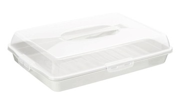 Pojemnik na ciasto wypieki pudełko box 45cm Biały