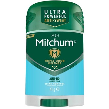 Antyperspirant w Sztyfcie Dezodorant Mitchum Men Clean Męski bez Plam 41g