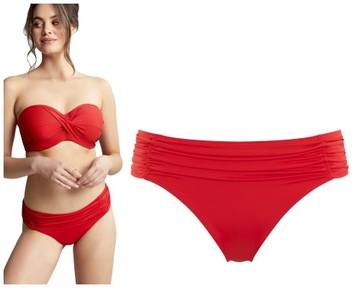 XL Panache Anya Riva fiery red figi klasyczne marszczone do stroju kąpielow
