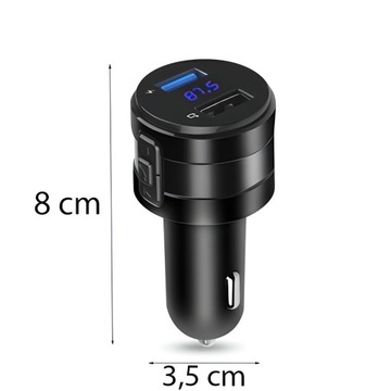 FM-ПЕРЕДАТЧИК BLUETOOTH ЗАРЯДНОЕ УСТРОЙСТВО ДЛЯ MP3 2xUSB SD LCD