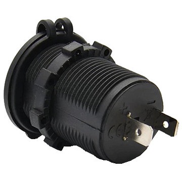 РАЗЪЕМ ДЛЯ ЗАРЯДКИ QC 2x USB 3.0A, светодиодный вольтметр