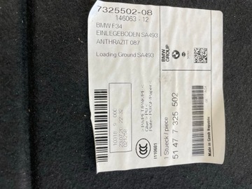 PODLAHA DESKA KUFRU BMW 3 GT F34 7325502