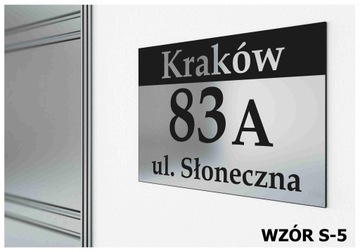 Tabliczka Tablica ADRESOWA ALUMINIUM Nr DOMU 20x30