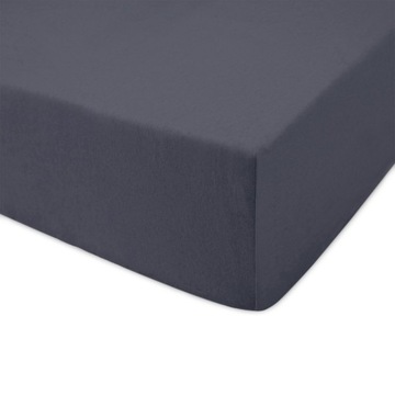 Prześcieradło JERSEY 140x200 wz. antracyt