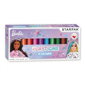 Plastelina 12 kolorów STARPAK BARBIE
