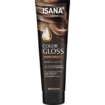 Isana Gloss nabłyszczacz, odżywka do włosów brąz
