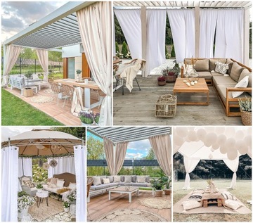 Террасная штора Garden Line на террасной ленте, 155х200 цветов