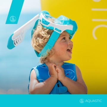 Детская маска SNORKELING AQUASTIC KAI JR XS DIVING MASK WITH TUBE